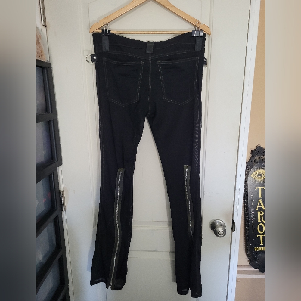 Lip Service Mens Fishnet Mesh Jeans - Sample Y2k
